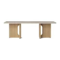 Mesa lounge Androgyne, Sand/kunis breccia, base de roble*Audo Copenhagen New