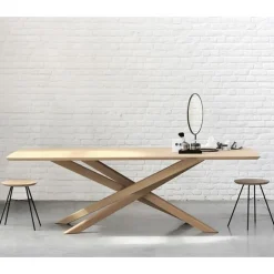Mesa Mikado, Oak wax oil 203x106 cm*Ethnicraft Online
