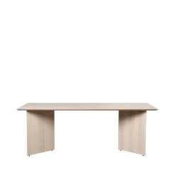 Mesa Mingle, Oak natural veneer, 210cm, patas en ángulo*Ferm Living Outlet