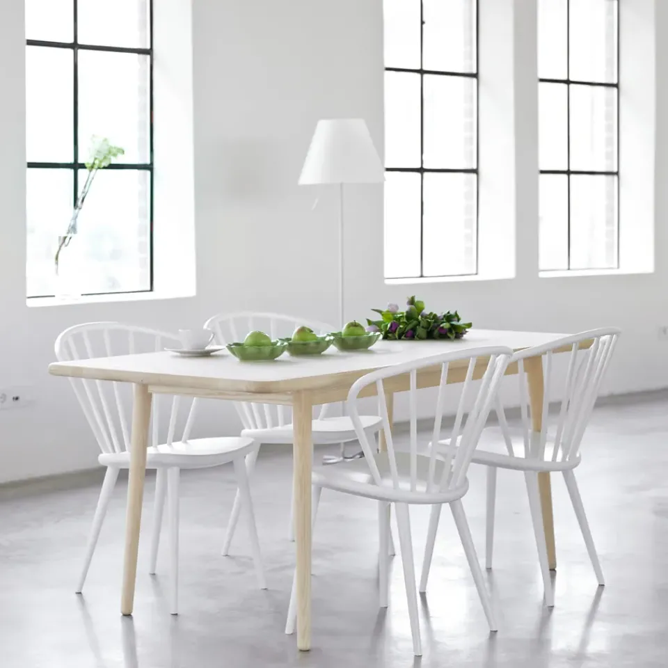 Mesa Miss Holly, 175x82 cm, Abedul aceitado blanco, no divisible*Stolab Outlet