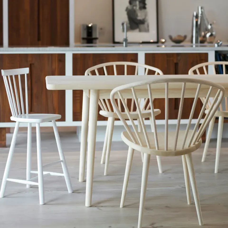 Mesa Miss Holly, 175x82 cm, Abedul aceitado blanco, no divisible*Stolab Outlet