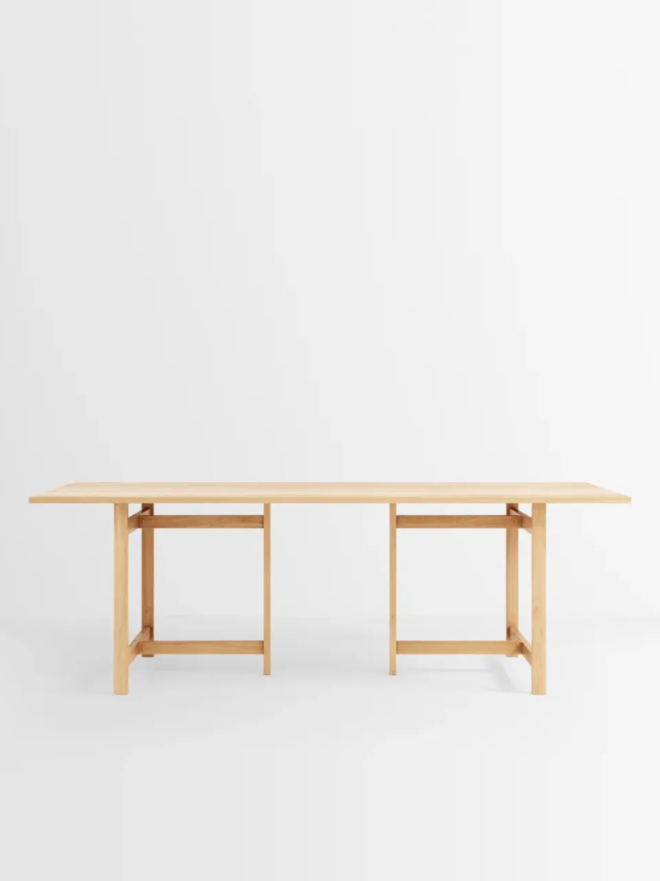 Mesa rectangular dining dable 220x90 cm, Roble*MOEBE Outlet