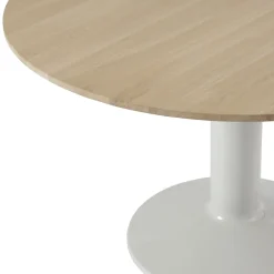 Mesa pedestal Midst, Oiled oak-grey, Ø120 cm*Muuto Hot