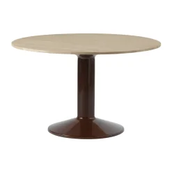Mesa pedestal Midst, Oiled oak-dark red, Ø120 cm*Muuto Online