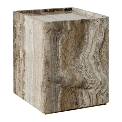 Mesa Pietra 33x33x40 cm, Lively sepia*GUBI Hot