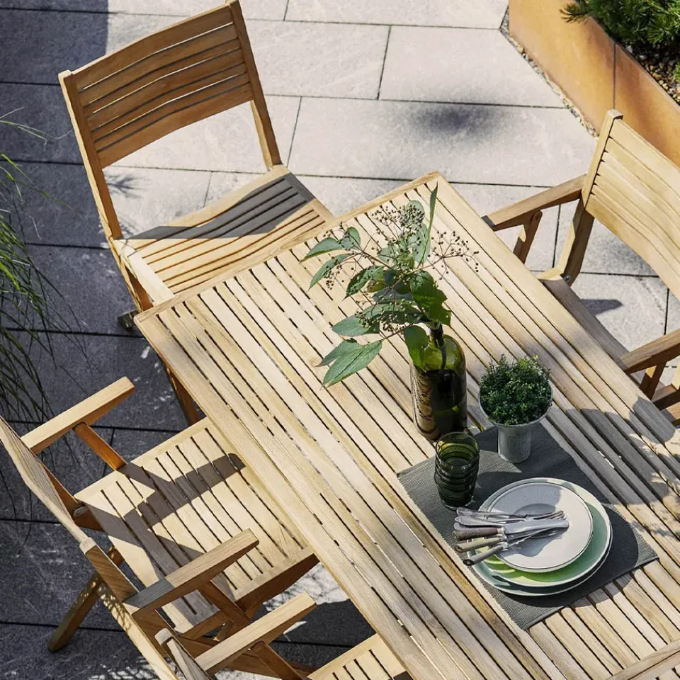 Mesa plegable Flip 140x80x72,5 cm, Teak*Cane-line Outlet