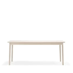 Mesa Prima Vista, Abedul claro lacado mate, 120cm, 1 tablero de extensión*Stolab Best