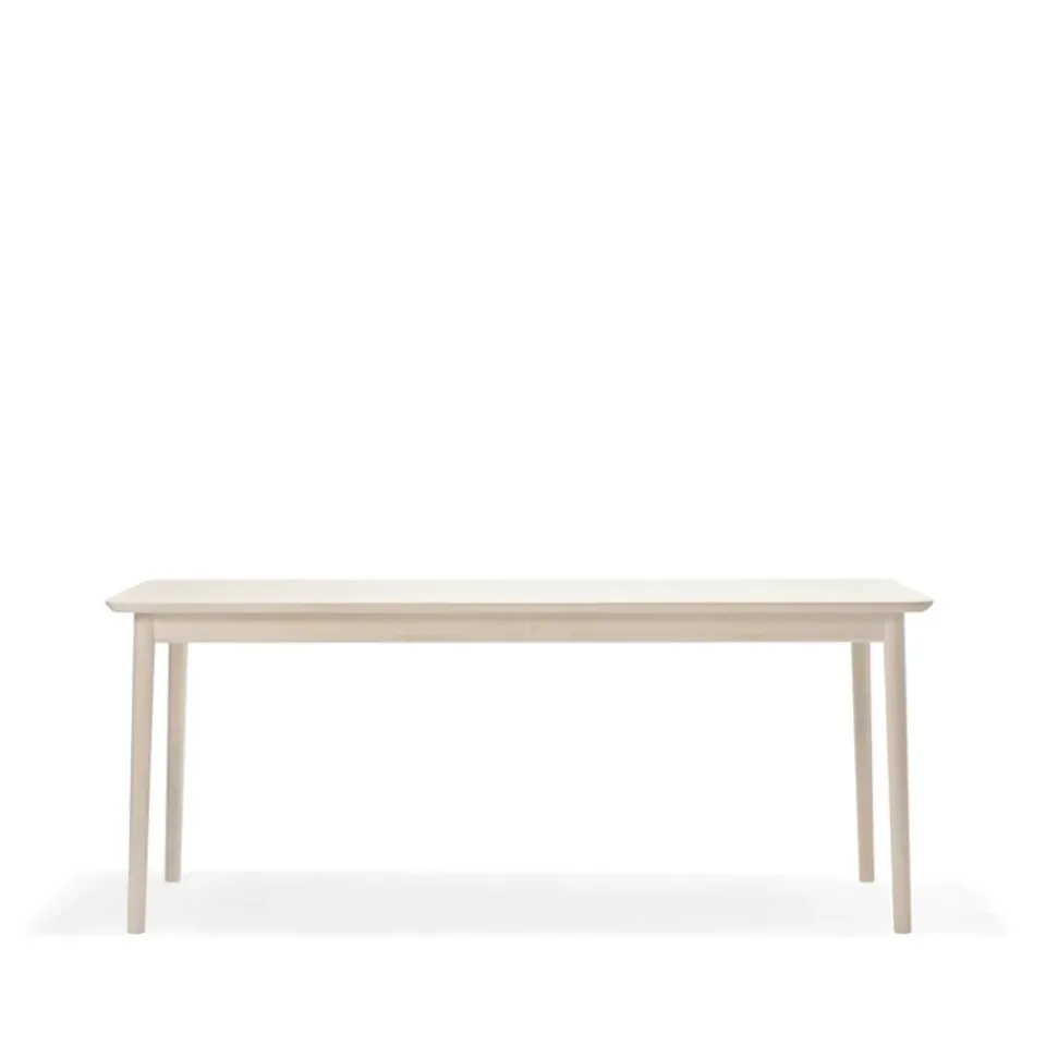Mesa Prima Vista, Abedul claro lacado mate-180cm-1 tablero de extensión*Stolab Online