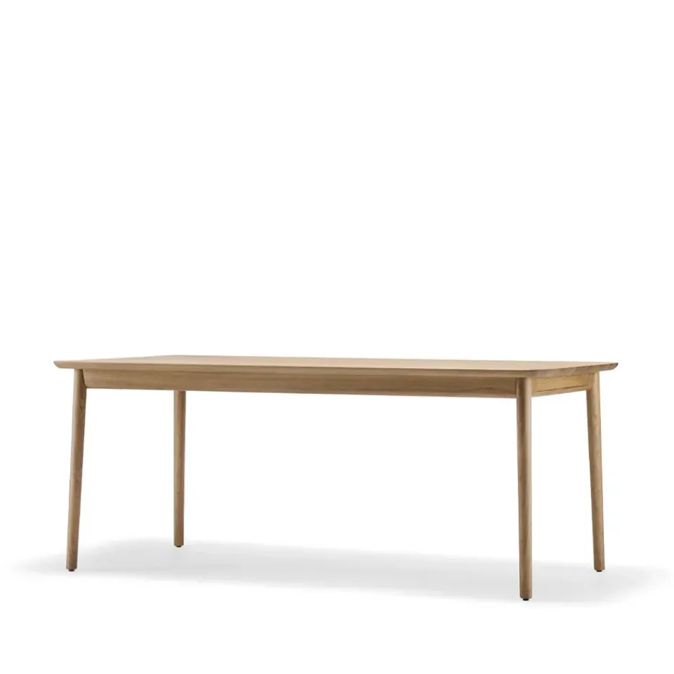 Mesa Prima Vista, Roble aceite natural-180cm-1 tablero de extensión*Stolab New