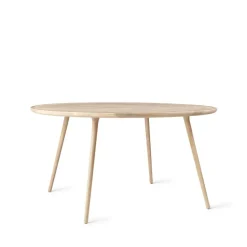 Mesa redonda Accent, Roble pigmento blanco lacado mate, ø140 cm*Mater New