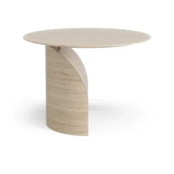 Mesa Savoa H45 cm, roble pigmentado blanco*Swedese
