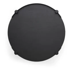 Mesa Woody Ø80 cm, Black stained oak*Cooee Design Sale