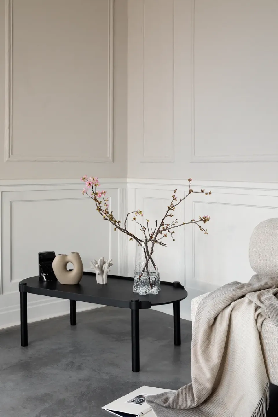 Mesa Woody 50x105 cm, Black stained oak*Cooee Design Sale