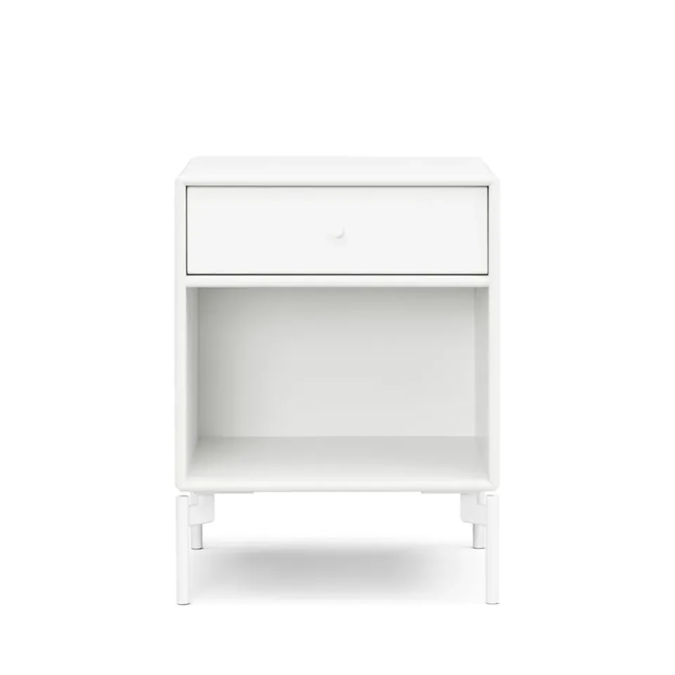 Mesilla de noche Dream, New white 101 cajón-patas snow*Montana Outlet