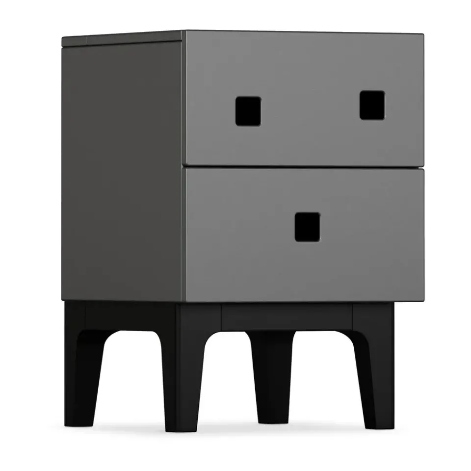Mesilla de noche Peep S1, Slate grey, lacado negro*Zweed Clearance