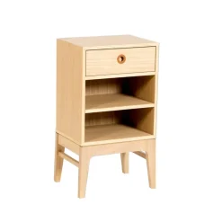 Mesita de noche Höllviken, Roble blanqueado, 1 caja*Mavis Discount