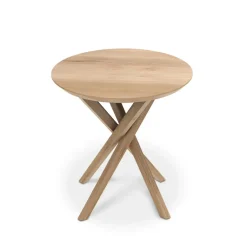 Mikado mesa auxiliar 50x50 cm, Oak wax oil*Ethnicraft