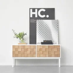 Mueble TV con patas Collect 2016, roble aceitado -*A2 Discount