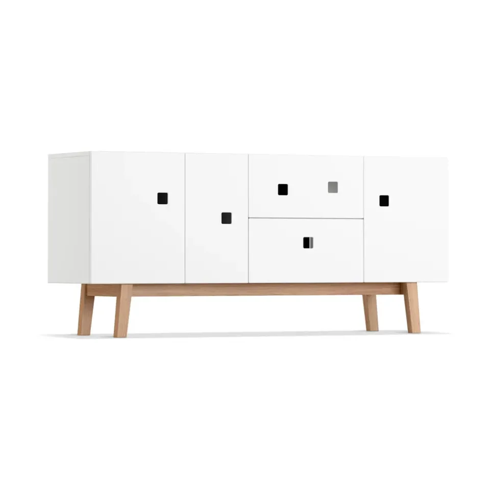 Mueble TV Peep M2, , retro, base de roble*Zweed