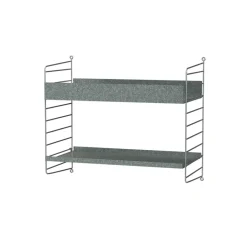 Panel de pared galvanizado Outdoor, Galvanizado, 50x30 cm, paquete de 2*String Outlet