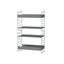 Panel de pared galvanizado Outdoor, Galvanizado, 50x30 cm, paquete de 2*String Online