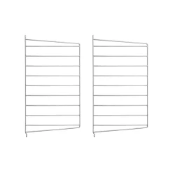 Panel de pared galvanizado Outdoor, Galvanizado, 50x30 cm, paquete de 2*String Best