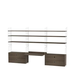 Panel de pared , Blanco, 75x30 cm, paquete de 2*String Outlet