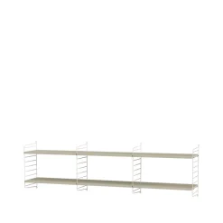 Panel de pared , Blanco, 50x30 cm, paquete de 2*String