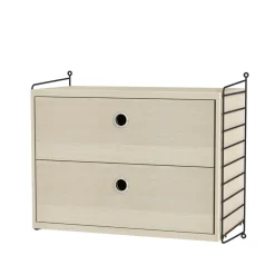 Panel de pared , Negro, 50x30 cm, paquete de 2*String New