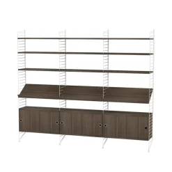 Panel de suelo , Blanco, 200x30 cm, paquete de 2*String New