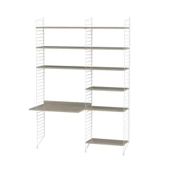 Panel de suelo , Blanco, 200x30 cm, paquete de 2*String Discount