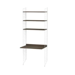 Panel de suelo , Blanco, 200x30 cm, paquete de 2*String Discount