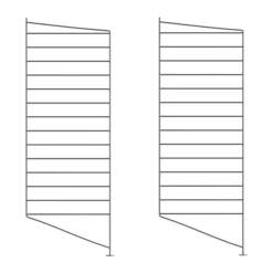 Panel de suelo , oscuro, 85x30 cm, set de 2*String Best