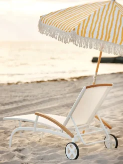 Parasol Gatsby, Yellow stripe, Ø185 cm*Brafab New