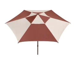 Parasol Terrazza Hexagon, Blanco roto-burdeos*HAY Outlet