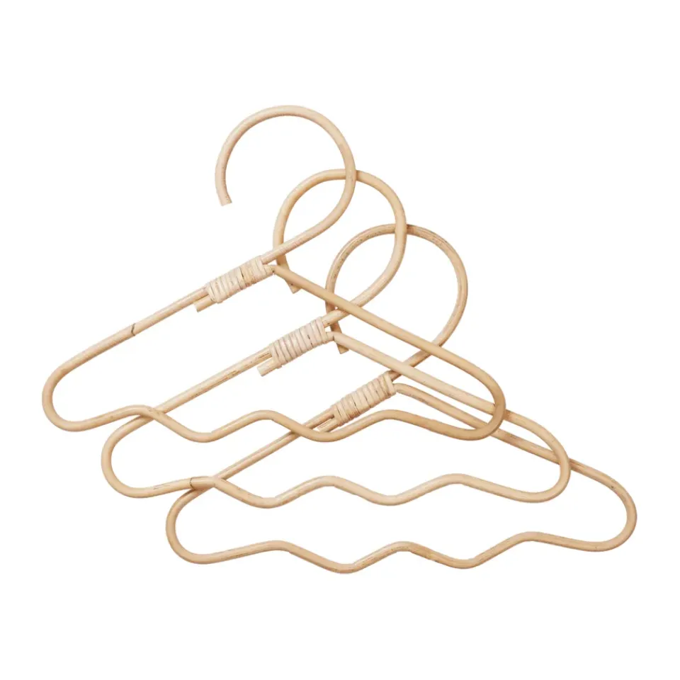 Perchas Wavi 3-pack, Natural*Ferm Living Outlet