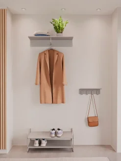 Perchero con balda A-Hallway, Soft grey*Zone Denmark Sale