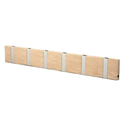 Perchero de pared Knax 60 cm, roble enjabonado-gris*LoCa Online