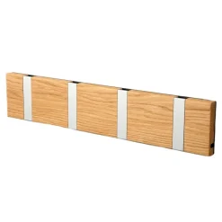 Perchero de pared Knax 40 cm, roble aceitado-gris*LoCa Best