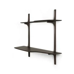 PI escritorio de pared, Madera de caoba dark brown, 140x48 cm*Ethnicraft