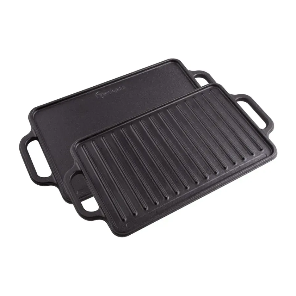 Plancha de hierro fundido reversible 21×33 cm,*Victoria Online