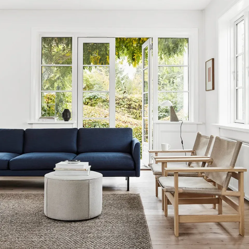 Puf Mono , Cuero omni 307 cognac - Ø55 cm*Fredericia Furniture Hot