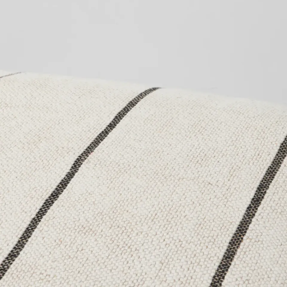 Puf Sigrid, Light beige-black, 50x50 cm*Broste Copenhagen Clearance
