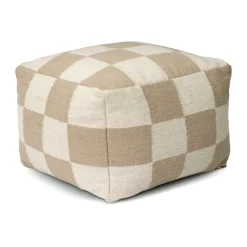 Puf Square 50x50 cm, Blanco-natural*Classic Collection New