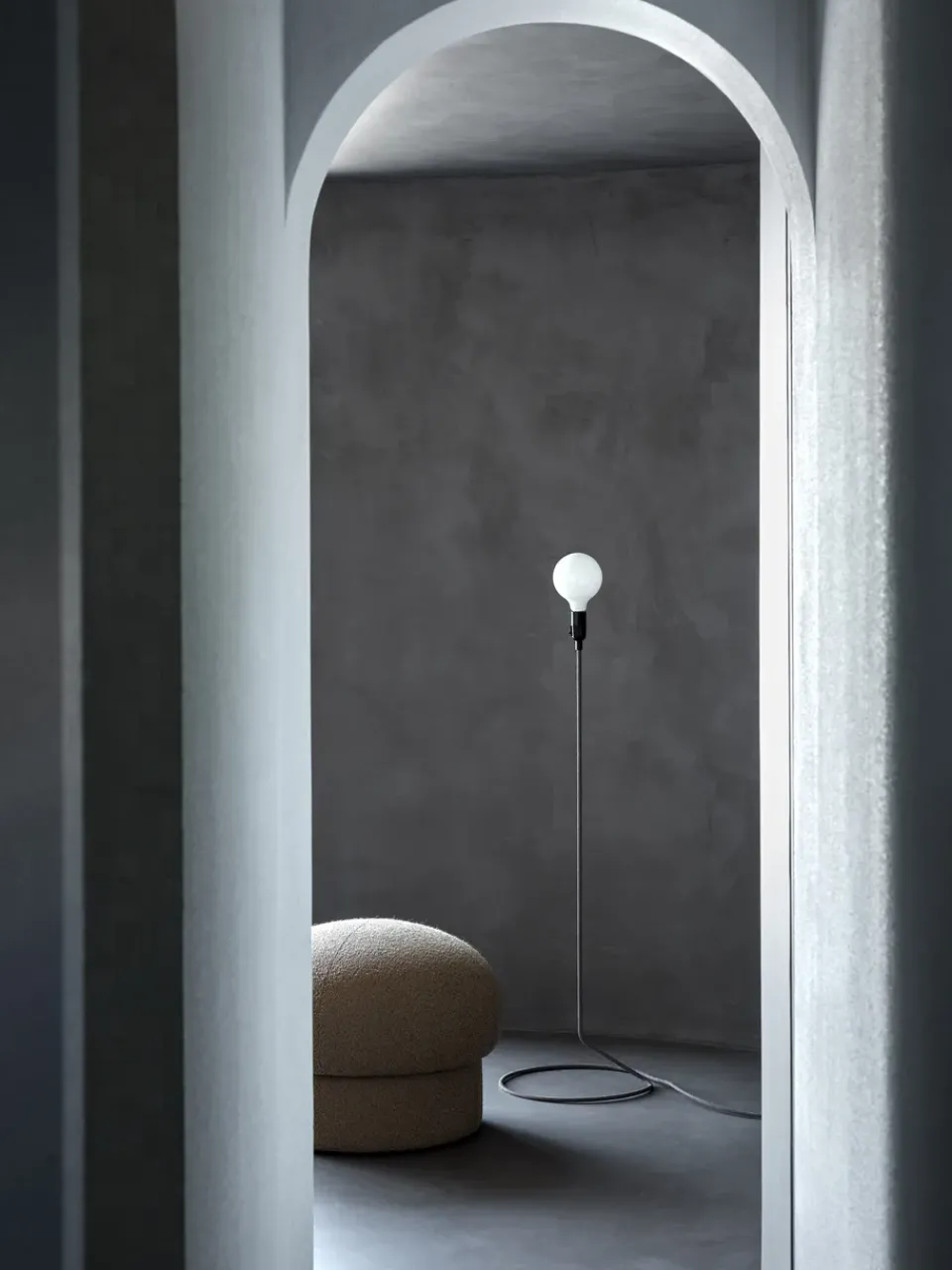 Pufe Uno Ø50 cm, Brown*Design House Stockholm Best