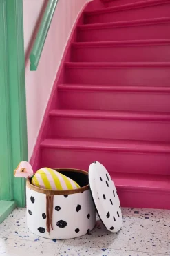 Puff con almacenamiento Pippi Ø40x30,5 cm,*Kid's Concept Best