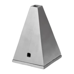 Quemador de incienso Pyra con forma de cono, Borstad aluminium*Ferm Living Hot