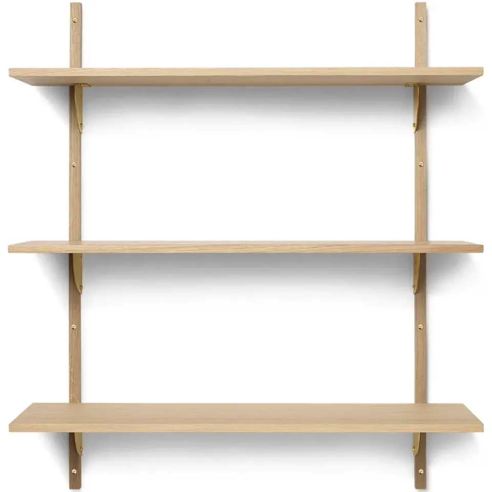 Repisa Sector triple wide, Roble-latón*Ferm Living Hot