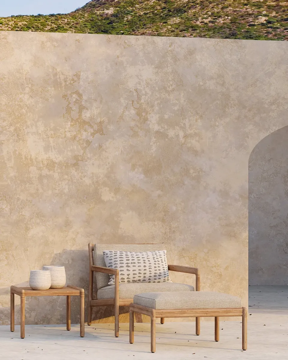 Reposapiés Jack outdoor teak, Natural*Ethnicraft Hot