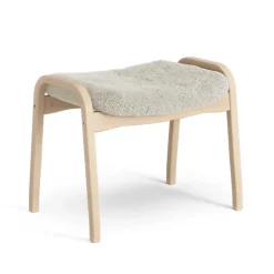 Reposapiés Lamino, Piel de oveja moonlight, haya lacado natural*Swedese Discount